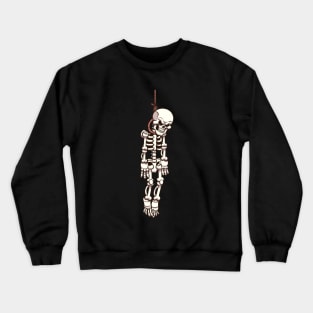 Skeleton Hanging On Gallows Crewneck Sweatshirt